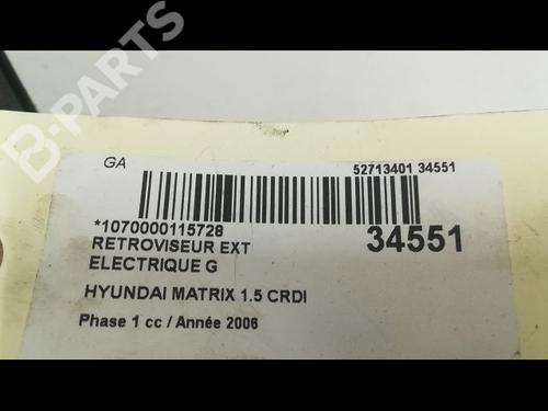 Left mirror HYUNDAI MATRIX (FC) 1.5 CRDi VGT | BP9605911C26 