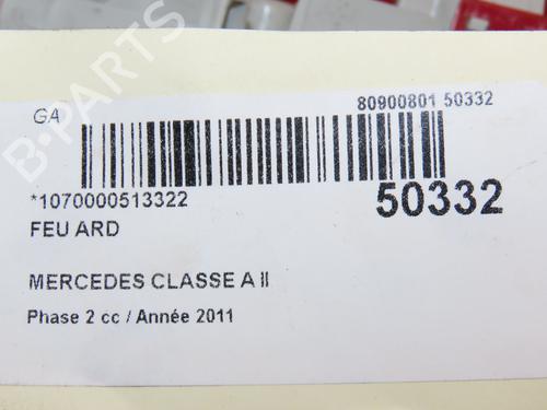 Right taillight MERCEDES-BENZ A-CLASS (W169) A 180 CDI (169.007, 169.307) | BP18926259C35 