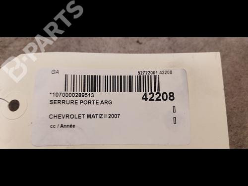 Rear left lock CHEVROLET MATIZ (M200, M250) 0.8 | BP9615405C100