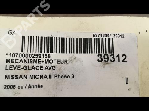 Front left window mechanism NISSAN MICRA III (K12) 1.4 16V | BP9610833C22 