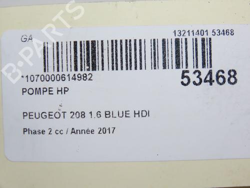 Used Injection pump PEUGEOT 208 I (CA_, CC_) 1.6 BlueHDi 100 (100 hp) 28801398