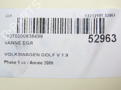 Used Egr VW GOLF V (1K1) 1.9 TDI (105 hp) 28828898