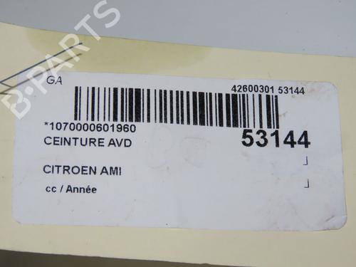 Front right seatbelt CITROËN AMI (9A_) Electric (9AZ2CA) | BP36494654I25 - Image 6