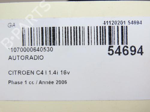 Radio CITROËN C4 I (LC_) 1.4 16V | BP28968078E6