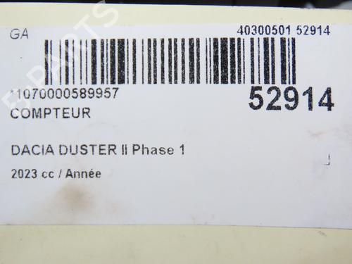 Used Instrument cluster DACIA DUSTER (HM_) 1.3 TCe 150 (HMM3) (150 hp) 28967996