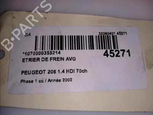 Left front brake caliper PEUGEOT 206 Hatchback (2A/C) 1.4 HDi eco 70 | BP14878541M105 