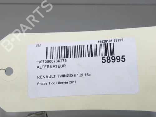 Used Alternator Alternator RENAULT TWINGO II (CN0_) 1.2 16V (CN04, CN0B) (75 hp) 36657573 36657573