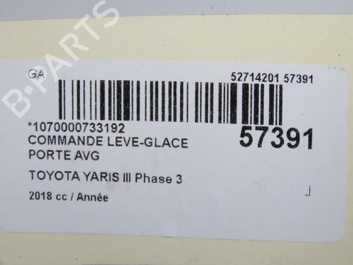 Used Left front window switch Left front window switch TOYOTA YARIS (_P13_) 1.5 Hybrid (NHP130_) (101 hp) 33711711 33711711