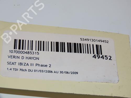 Tailgate lift support SEAT IBIZA III (6L1) 1.4 TDI | BP16740933C138 