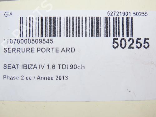 Rear right lock SEAT IBIZA IV (6J5, 6P1) 1.6 TDI | BP28831931C99 