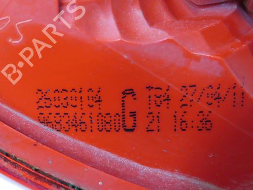 Left tailgate light PEUGEOT 3008 I MPV (0U_) 1.6 HDi | BP28832609C79 