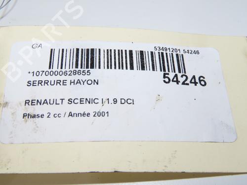 Used Tailgate lock RENAULT SCÉNIC I MPV (JA0/1_, FA0_) 1.9 dCi RX4 (102 hp) 31843343