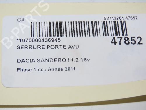 Used Front right lock DACIA SANDERO 1.2 16V (75 hp) 17051512