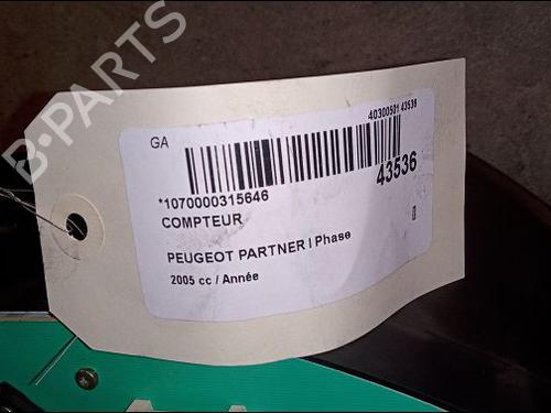 Used Instrument cluster PEUGEOT PARTNER Box Body/MPV (5_, G_) 2.0 HDi (90 hp) 23174831