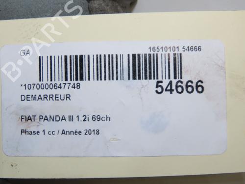 Motor de arranque Motor de arranque FIAT PANDA (312_, 319_) 1.2 (312PXA1A) (69 hp) 36395680 36395680