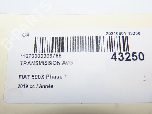 Left front driveshaft FIAT 500X (334_) 1.3 (334.AXR11) | BP29441640M38 