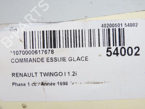 Used Steering column stalk RENAULT TWINGO I (C06_) 1.2 (C066, C068) (58 hp) 31179720
