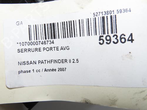 front-left-lock-nissan-pathfinder-iii-r51-2005-39157333 main image