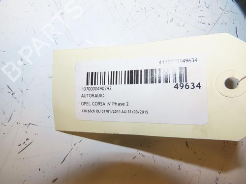 Radio OPEL CORSA D (S07) 1.0 (L08, L68) | BP17315663E6 