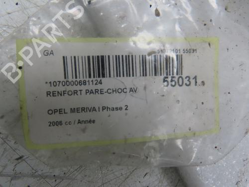 Used Front bumper reinforcement OPEL MERIVA A MPV (X03) 1.6 (E75) (105 hp) 31120602
