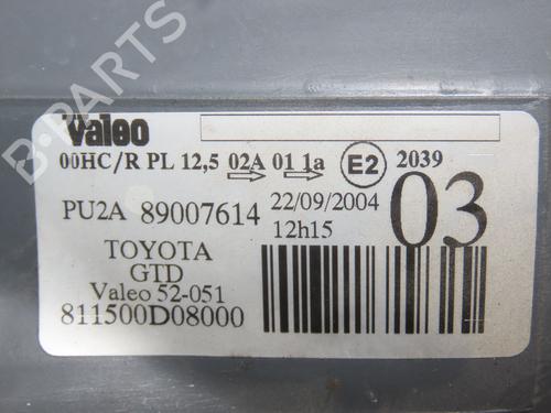 Left headlight TOYOTA YARIS (_P1_) 1.3 (SCP12_, SCP13_, SCP12R, SCP13R) | BP28832542C28 
