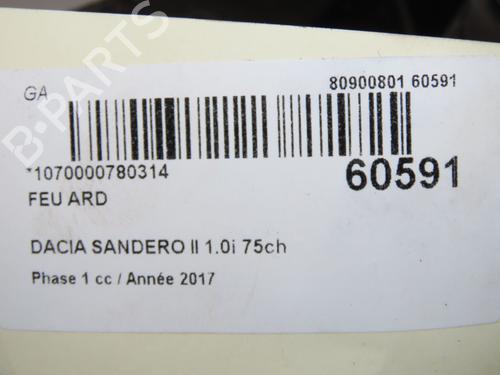 Right taillight DACIA SANDERO II 1.0 SCe 75 (B8JC, B8JD, B8NC) | BP37275967C35 - Image 5