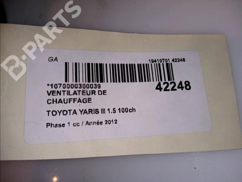 Heater blower motor TOYOTA YARIS (_P13_) 1.5 Hybrid (NHP130_, NHP130) | BP11099531M62 
