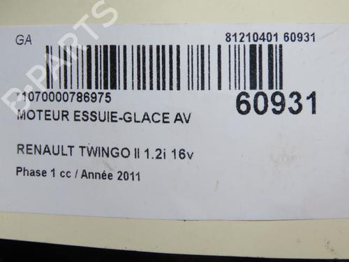 Front wiper motor RENAULT TWINGO II (CN0_) 1.2 16V (CN04, CN0B) | BP38942778M29 - Image 6