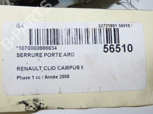 Højre bagtil lås RENAULT CLIO II (BB_, CB_) 1.5 dCi (B/CB3M) (64 hp) 32100499