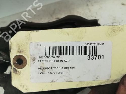 Right front brake caliper PEUGEOT 206 Hatchback (2A/C) 1.6 HDi 110 | BP14877184M104 