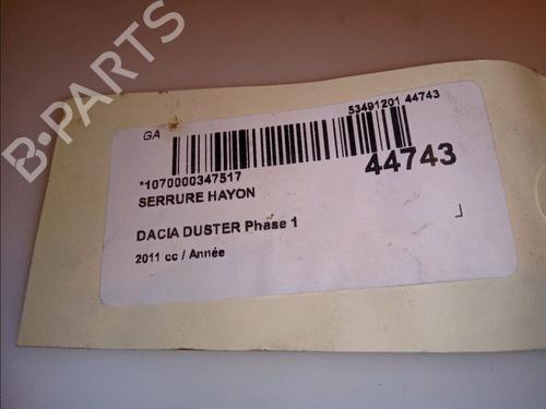 Used Tailgate lock Tailgate lock DACIA DUSTER (HS_) 1.6 16V (105 hp) 12116919 12116919