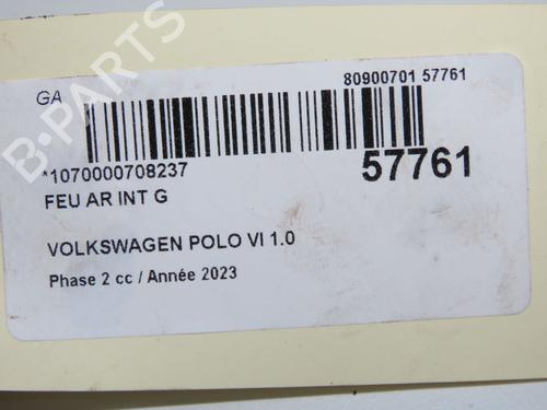 Left tailgate light VW POLO VI (AW1, BZ1, AE1) 1.0 TSI | BP33222786C79  - Image 5