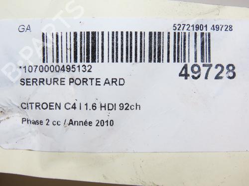 Rear right lock CITROËN C4 I (LC_) 1.6 HDi | BP20327709C99 