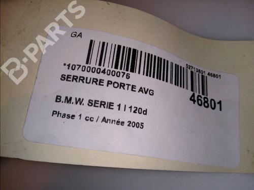 Front left lock BMW 1 (E87) 118 d | BP11418198C98 