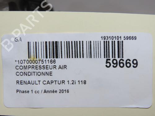 AC compressor RENAULT CAPTUR I (J5_, H5_) 1.2 TCe 120 | BP38527419M34  - Image 9