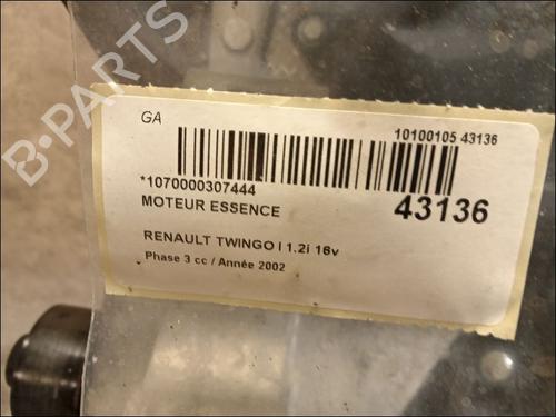 Used Engine RENAULT TWINGO I (C06_) 1.2 16V (C06C, C06D, C06K) (75 hp) 9733767