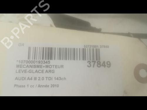 Used Rear left window mechanism AUDI A4 B8 (8K2) 2.0 TDI (143 hp) 9603485