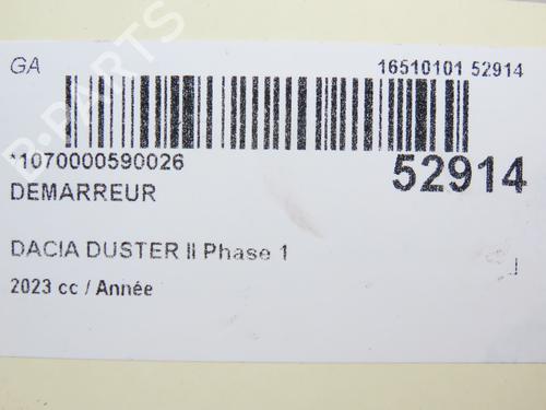 Startmotor DACIA DUSTER (HM_) 1.3 TCe 150 (HMM3) (150 hp) 28829008