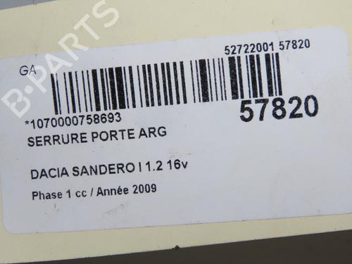 rear-left-lock-dacia-sandero-2008-36427276 main image