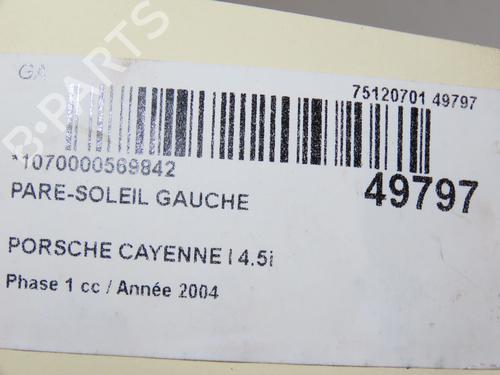Left sun visor PORSCHE CAYENNE (9PA) S 4.5 | BP24359113I1 - Image 6