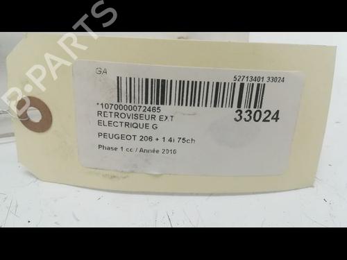 Used Left mirror PEUGEOT 206+ (2L_, 2M_) 1.4 i (2LKFWA, 2MKFWA) (75 hp) 9595803