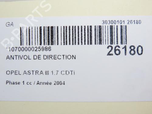 Ignition barrel OPEL ASTRA H (A04) 1.7 CDTI (L48) | BP36493777M48 - Image 4