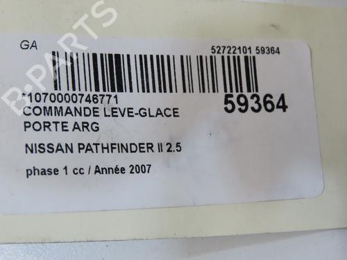 left-rear-window-switch-nissan-pathfinder-iii-r51-2005-39157342 main image
