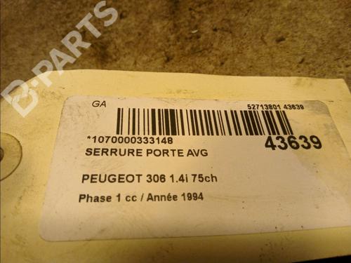 Front left lock PEUGEOT 306 Hatchback (7A, 7C, N3, N5) 1.4 | BP9755998C98 