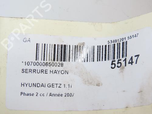 Bakluke lås HYUNDAI GETZ (TB) 1.1 | BP28969281C101 
