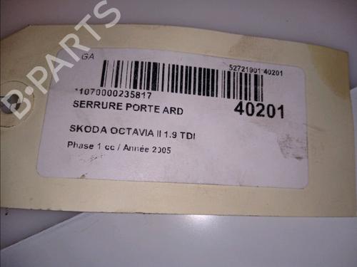Used Rear right lock SKODA OCTAVIA II (1Z3) 1.9 TDI (105 hp) 23177013