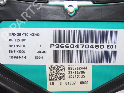 Instrument cluster PEUGEOT 307 (3A/C) 1.6 | BP24358903C47 