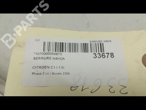 Tailgate lock CITROËN C1 (PM_, PN_) 1.0 | BP9596732C101 