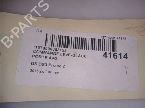 Used Left front window switch DS DS 3 (SA_) 1.2 THP 110 / PureTech 110 (SAHNPS, SAHNZ6, SAHNZT) (110 hp) 11102942