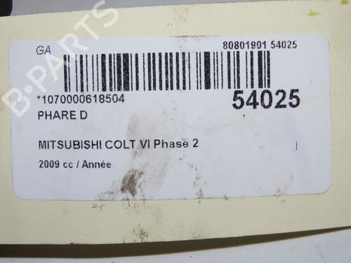 Used Right headlight Right headlight MITSUBISHI COLT VI (Z3_A, Z2_A) 1.1 (Z31A, Z32A) (75 hp) 40484878 40484878